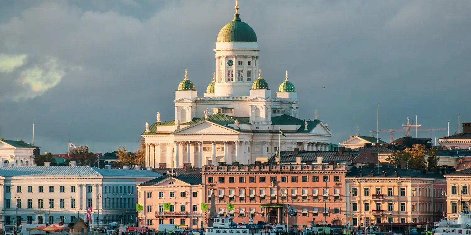 Background image of Helsinki