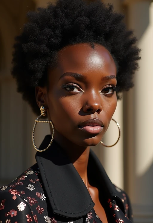 face of model fashion model in fashion show clothes, official balmain editorial