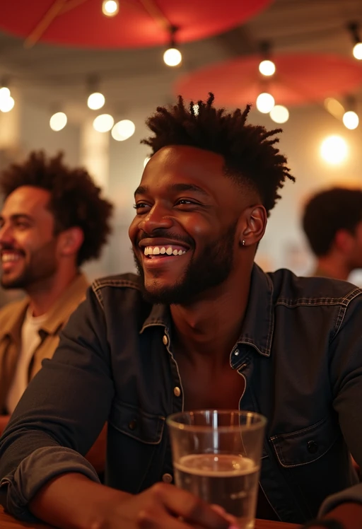 if(gender=m){masculine} if(gender=f){feminine} model laughing and hanging out with friends