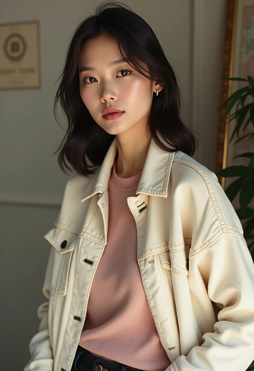a model in preppy style, old money aesthetic, posh style, elite school stlye, luxurious style, gossip girl neo-prep style, ralph lauren style, country club style, ivy league style 