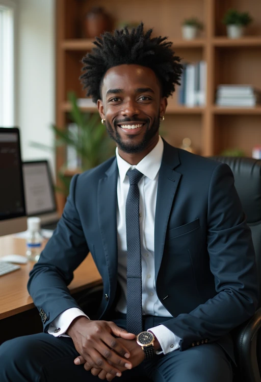 headshot of model, sitting at a desk, at a (office), if(gender=f){BREAK elegant blouse, pencil skirt, makeup} if(gender=m){shirt and tie and suit pants}