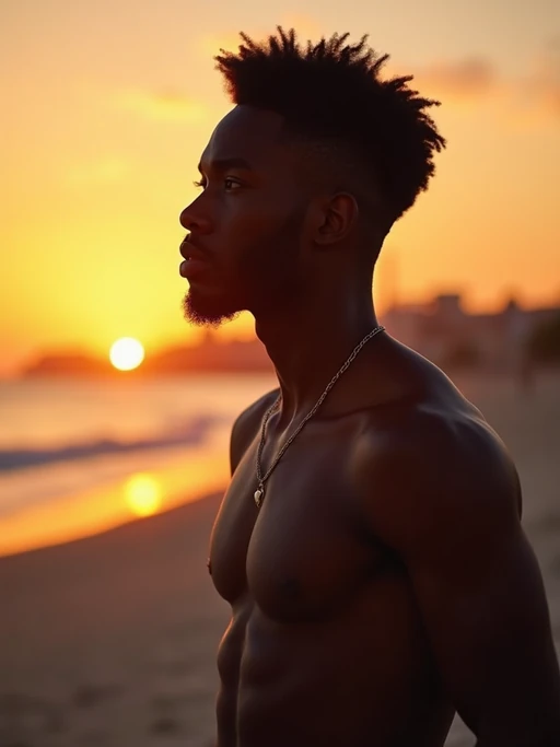 if(gender=m){masculine} if(gender=f){feminine} model enjoying a sunset at a beach or park