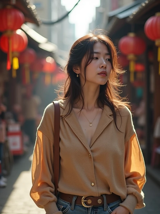 a stylish if(gender=m){masculine} if(gender=f){feminine} model exploring a street market