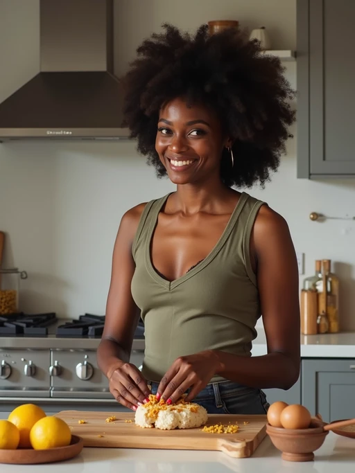 if(gender=m){masculine} if(gender=f){feminine} model cooking or baking in a modern kitchen