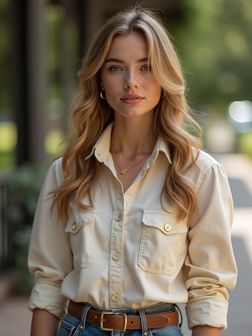 a model in preppy style, old money aesthetic, posh style, elite school stlye, luxurious style, gossip girl neo-prep style, ralph lauren style, country club style, ivy league style 