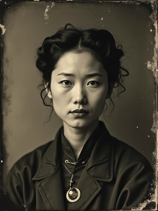 model as a tintype photograph by george hurrell and james van der zee