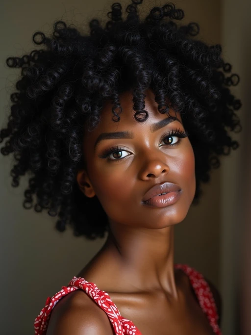 model with black hair dyed