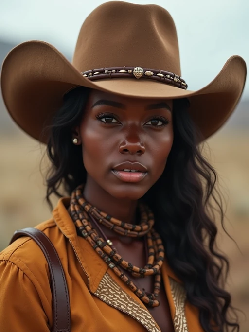 model as Cowboy in the Wild West