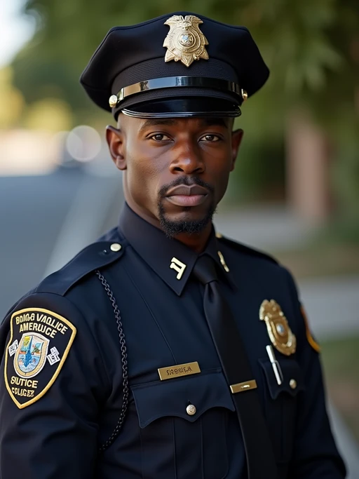 model as a Police Officer