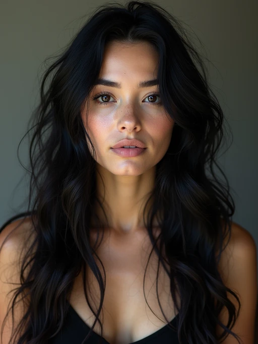 model with black hair dyed