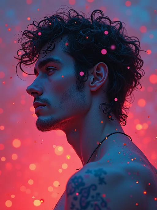 A psychedelic shot of model, vibrant color scheme, in the style of romanticism, cinematic, artstation, Moebius, Greg rutkowski