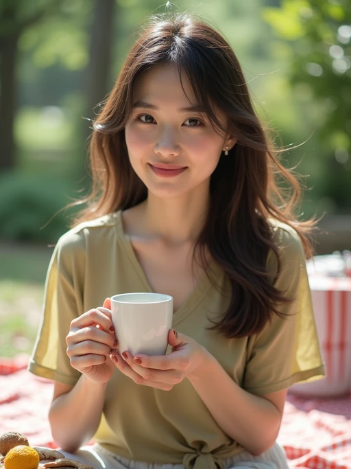 if(gender=m){masculine} if(gender=f){feminine} model having a fun outdoor picnic
