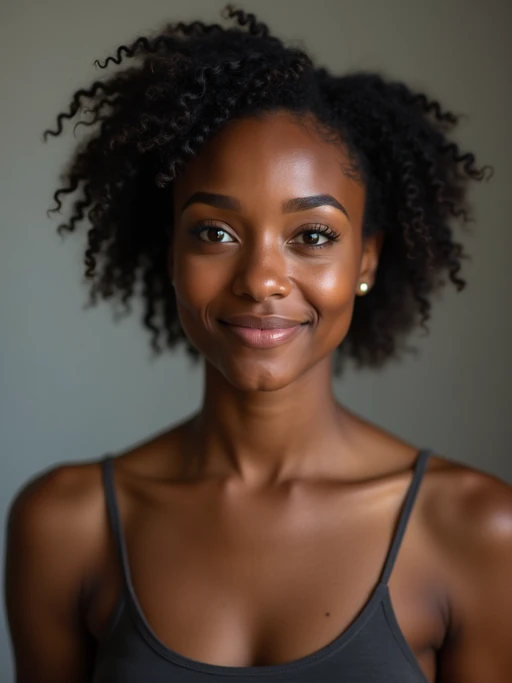A comedic actor headshot featuring a subtle smirk and expressive eyes, taken in a well-lit professional studio. The model is dressed in if(gender=f){a sleek top with a bit of personality, styled hair, and a confident gaze} if(gender=m){a modern fitted casual jacket or blazer, styled effortlessly for a relatable yet polished look}. The background is neutral, ensuring the subject stands out. The lighting highlights natural features, capturing an inviting and charismatic presence, perfect for comedy auditions, film roles, and industry portfolios.