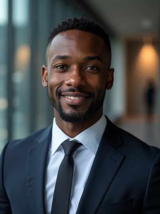 8k professional headshot of model, crisp details, studio backdrop, executive attire, confident posture, neutral expression, high-definition, corporate setting, sharp focus, ambient lighting, business professional, cityscape view