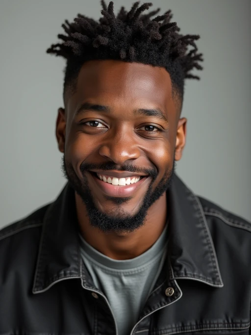 A comedic actor headshot featuring a subtle smirk and expressive eyes, taken in a well-lit professional studio. The model is dressed in if(gender=f){a sleek top with a bit of personality, styled hair, and a confident gaze} if(gender=m){a modern fitted casual jacket or blazer, styled effortlessly for a relatable yet polished look}. The background is neutral, ensuring the subject stands out. The lighting highlights natural features, capturing an inviting and charismatic presence, perfect for comedy auditions, film roles, and industry portfolios.