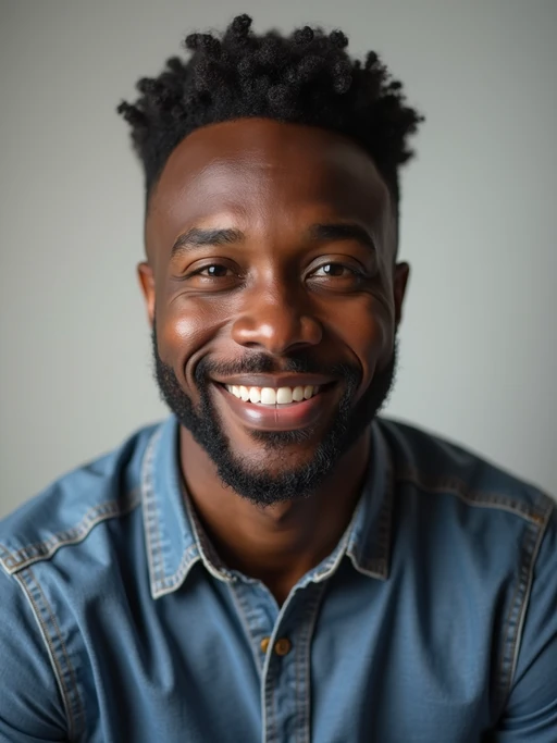 A professional comedian headshot taken in a well-lit studio with a clean, neutral backdrop. The model is dressed in if(gender=f){a stylish yet playful fitted top with natural makeup and a confident smile} if(gender=m){a fitted button-up shirt or a casual jacket with neatly styled hair}, ensuring a polished yet approachable look. The lighting is soft and even, highlighting the model’s expressive face, charisma, and subtle comedic charm. The focus is sharp, capturing a warm and inviting expression, creating the perfect headshot for stand-up comedians, improv actors, and comedic performers.