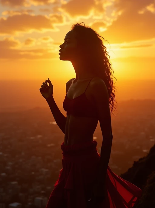 sunset-lover if(gender=m){masculine} if(gender=f){feminine} model enjoying a golden-hour skyline