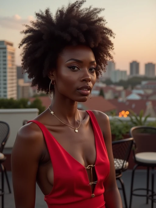 stylish if(gender=m){masculine} if(gender=f){feminine} model dressed up for a classy rooftop bar setting