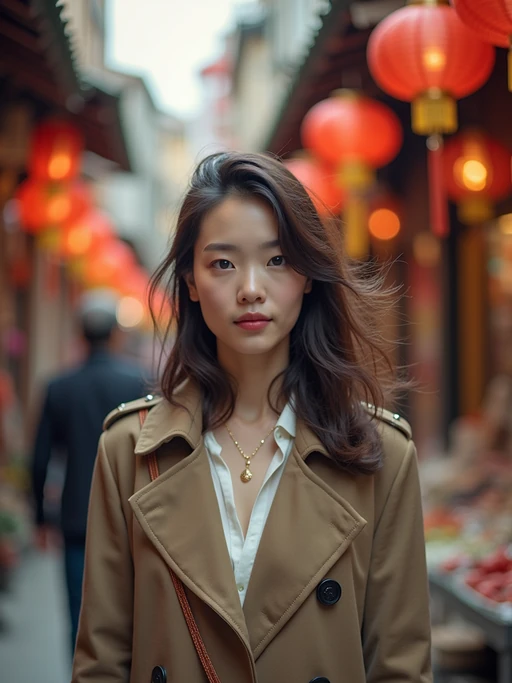 a stylish if(gender=m){masculine} if(gender=f){feminine} model exploring a street market