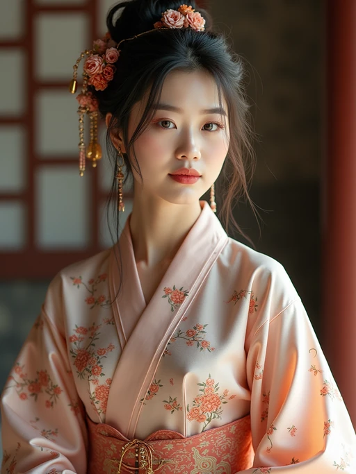a model in if(gender=f){a traditional outfit with modern modest fashion elements} if(gender=m){a modern take on traditional clothes}, embodying the balance of tradition and contemporary life during Eid
