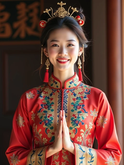 a model in if(gender=f){a modest festive outfit with embroidered details} if(gender=m){a crisp white thobe with subtle embellishments}, embodying the joyful and blessed nature of Eid, with prayer beads in hand