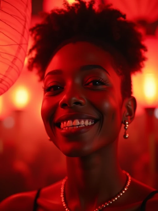 a model with if(gender=f){face illuminated by the warm glow of red lanterns} if(gender=m){face with a joyful expression amid festival lights}, capturing the excitement that defines this important cultural celebration