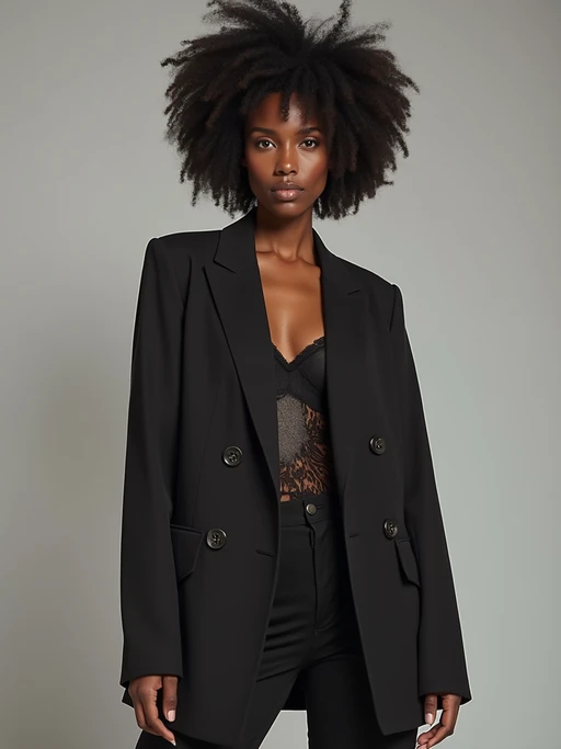 Full body fashion portrait of model. if(gender=f){Complete outfit showcase, alluring stance} if(gender=m){Full fashion look, confident pose}. Professional fashion photography.