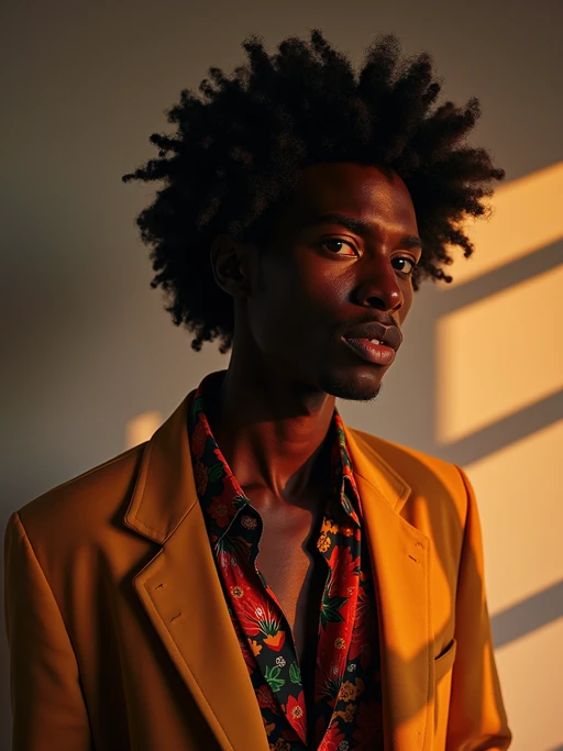 insanely beautiful model in a creative fashion editorial. if(gender=f){Wearing artistic fashion pieces, expressive pose} if(gender=m){Wearing creative fashion, dynamic expression}. Artistic lighting, fashion magazine style.