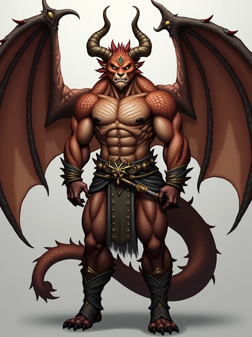 furry character of dragon fursona of model with if(gender=f){graceful dragon features, scaled skin, small horns, and elegant wings} if(gender=m){powerful dragon features, scaled skin, prominent horns, and large wings}, wearing fantasy-inspired clothing, majestic expression, detailed digital furry art style