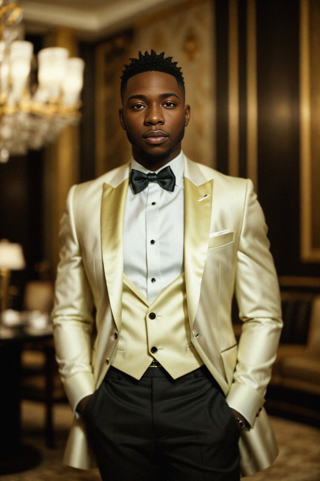 a man wearing  luxurious suit in luxury restaurant, instagram photo, instagram,  fit body