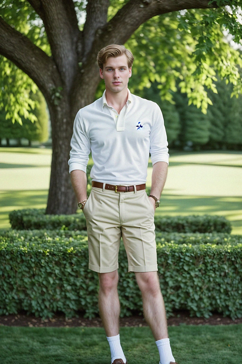 a man in preppy style, old money aesthetic, posh style, elite school stlye, luxurious style, gossip girl neo-prep style, ralph lauren style, country club style, ivy league style