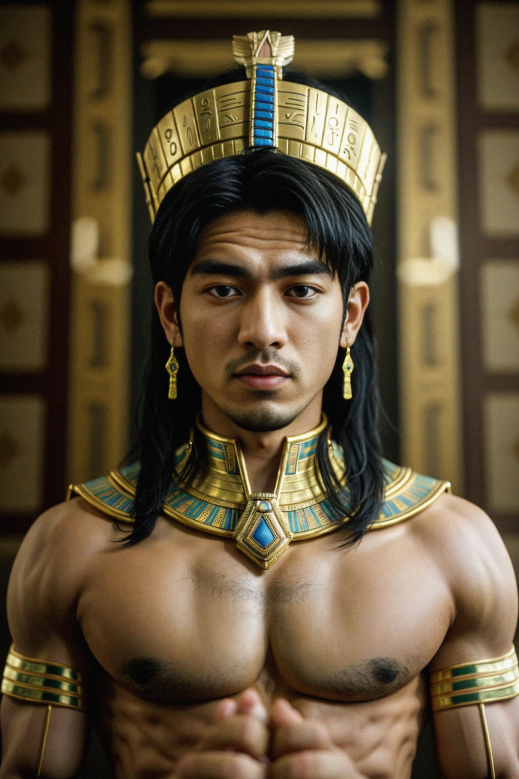 man as Egyptian Pharaoh Emperor