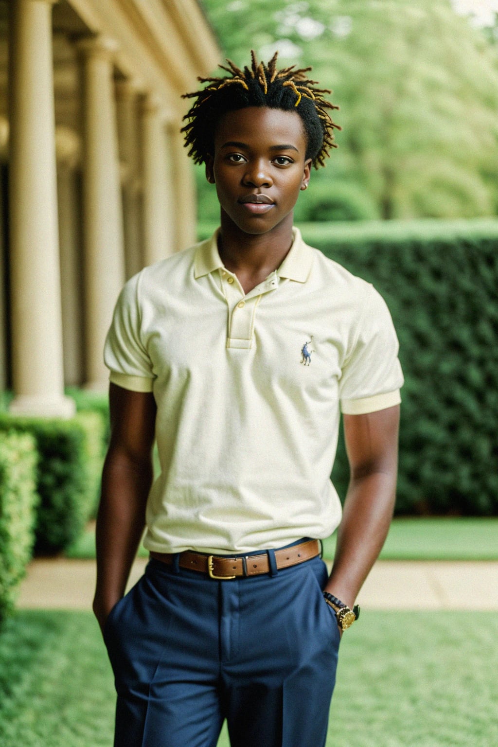 a man in preppy style, old money aesthetic, posh style, elite school stlye, luxurious style, gossip girl neo-prep style, ralph lauren style, country club style, ivy league style