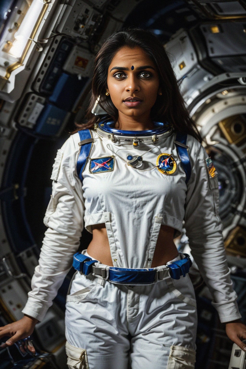 woman as NASA Astronaut in space suit