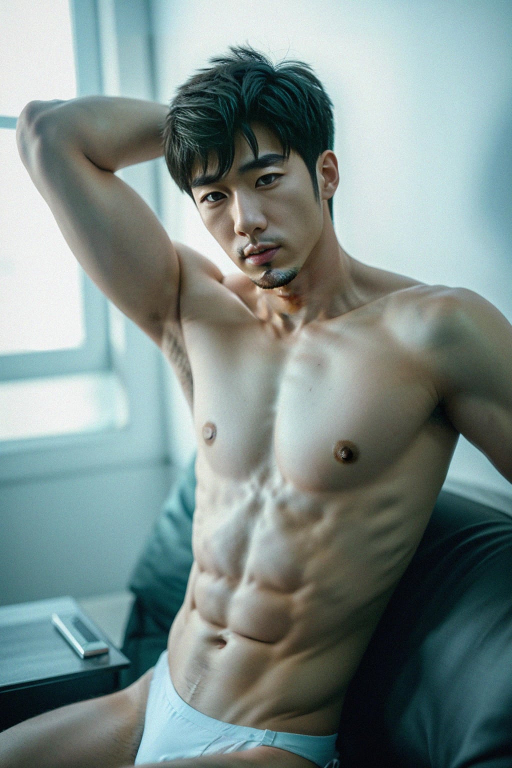man in glamour photography