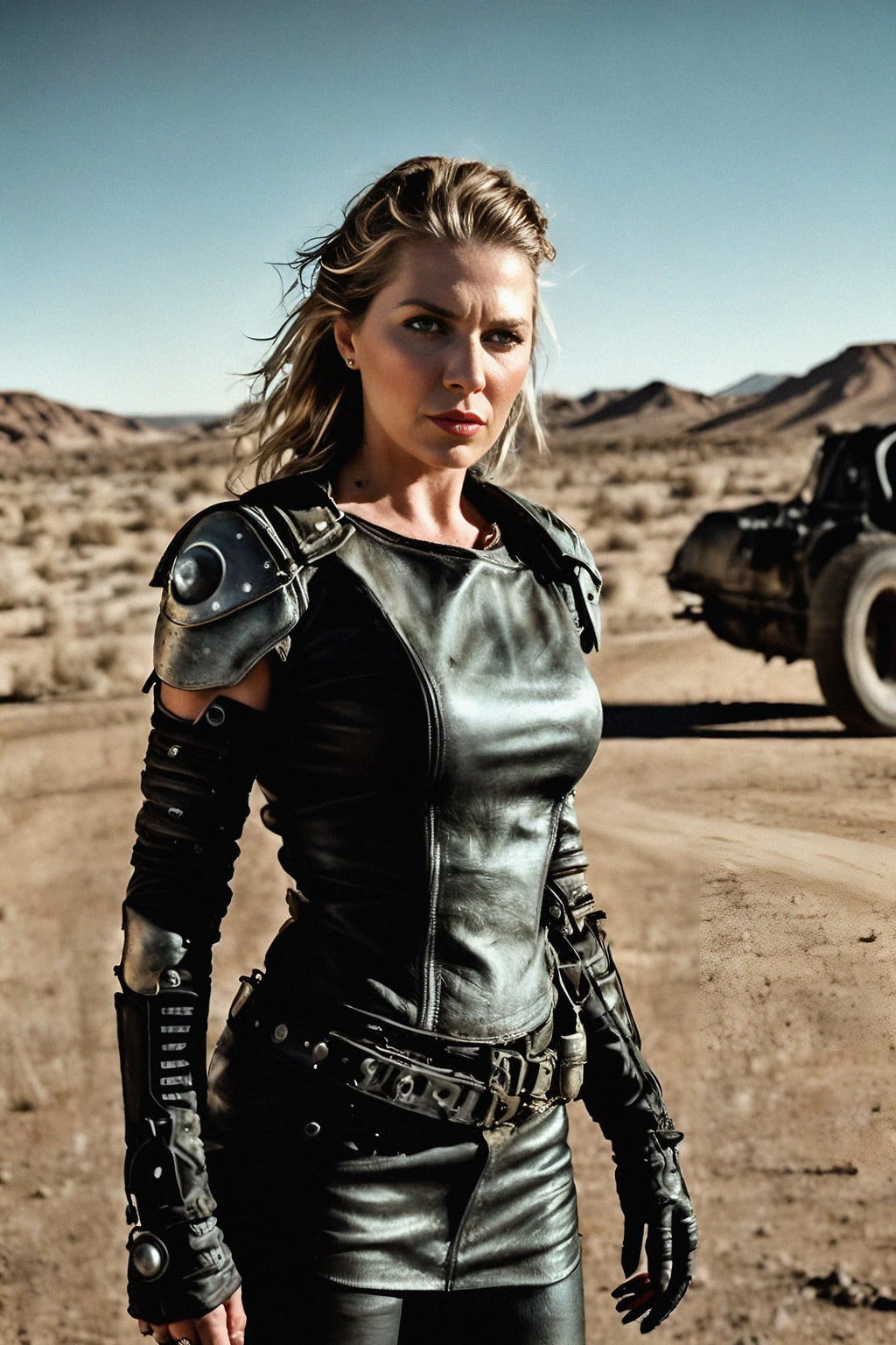 woman in style of mad max warrior in desert _ unreal _ 5 _ daz. _ rpg _ shot _ extremely _ detailed _ artgerm _ greg _ rutkowski _ greg