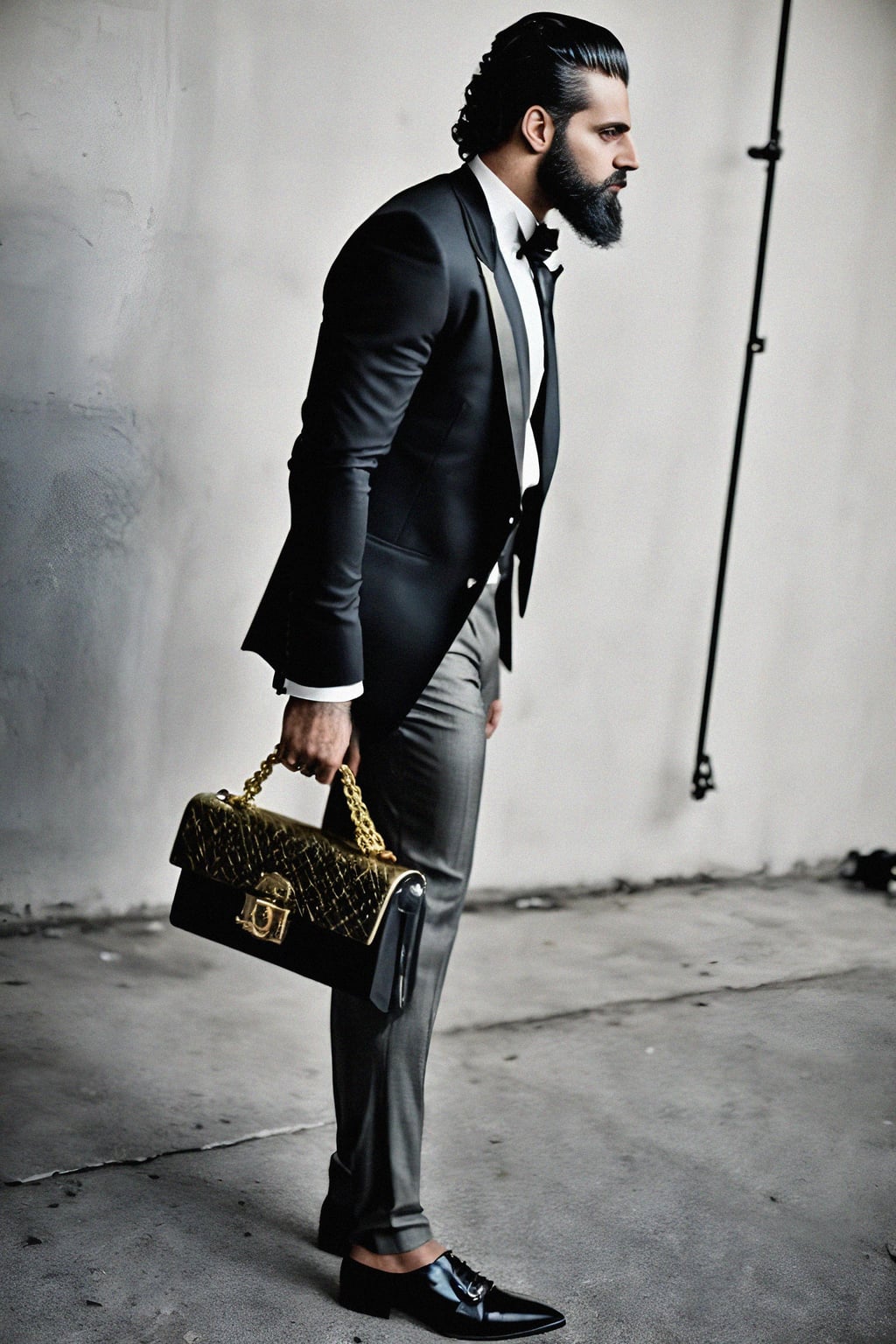 beautiful man as a mobster, mafia, mafia outfit, tailored suits, chunky gold jewelry, mafia aesthetic, flashy, glamorous, luxury, loud, Goodfellas, The Sopranos, Mob Wives, opulence, confidence