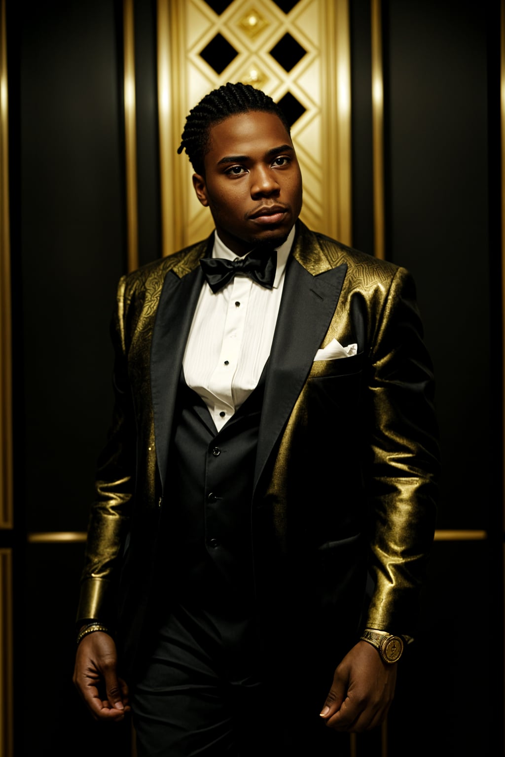 beautiful man as a mobster, mafia, mafia outfit, tailored suits, chunky gold jewelry, mafia aesthetic, flashy, glamorous, luxury, loud, Goodfellas, The Sopranos, Mob Wives, opulence, confidence