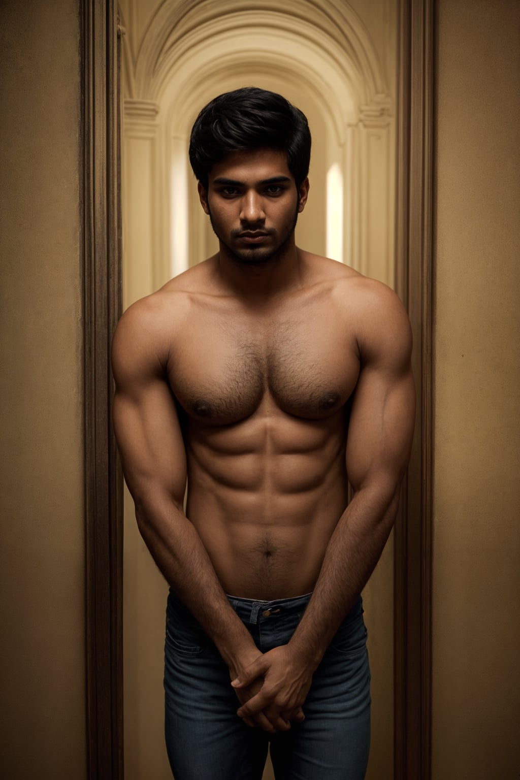 man in glamour photography