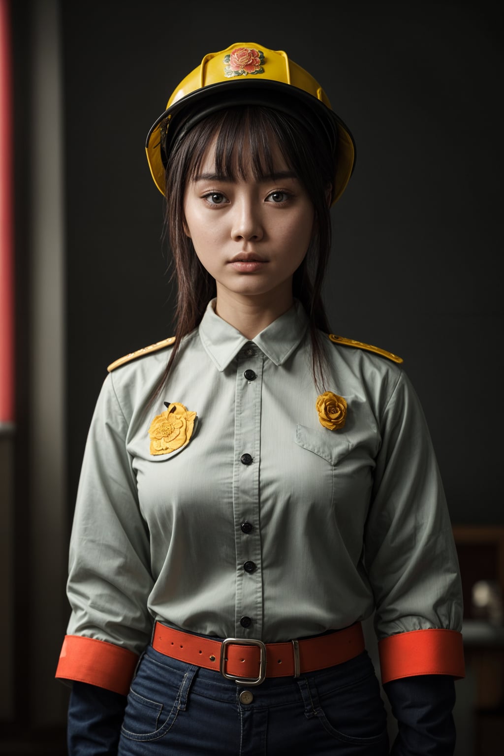 woman as a Firefighter. highly detailed