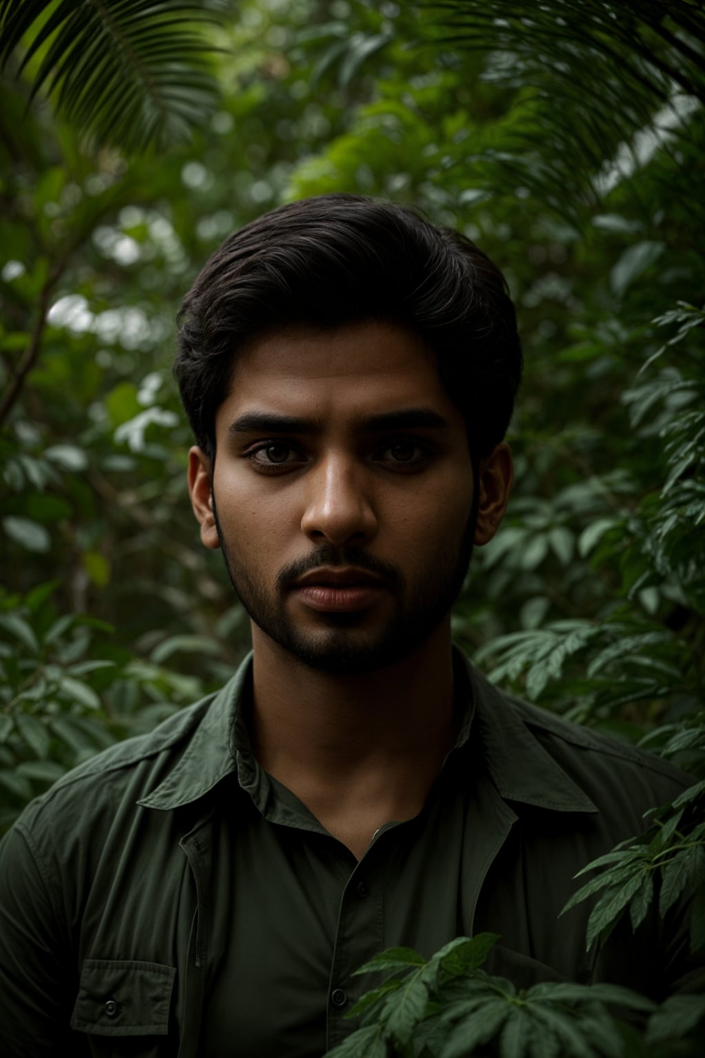 man in the jungle