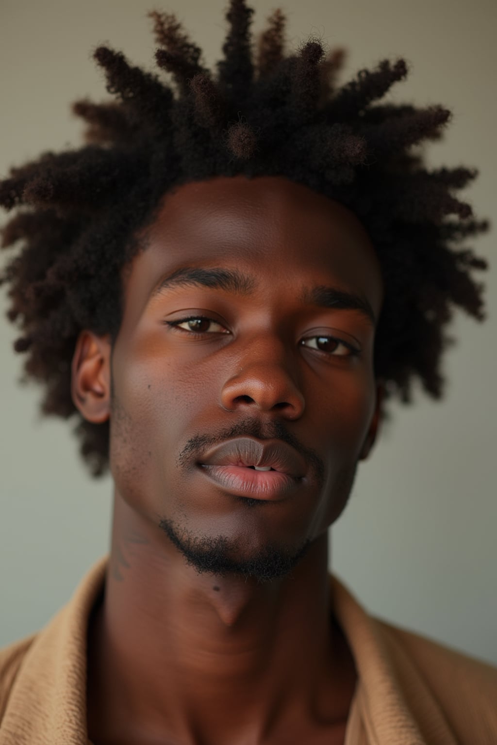man with brunette hair dyed
