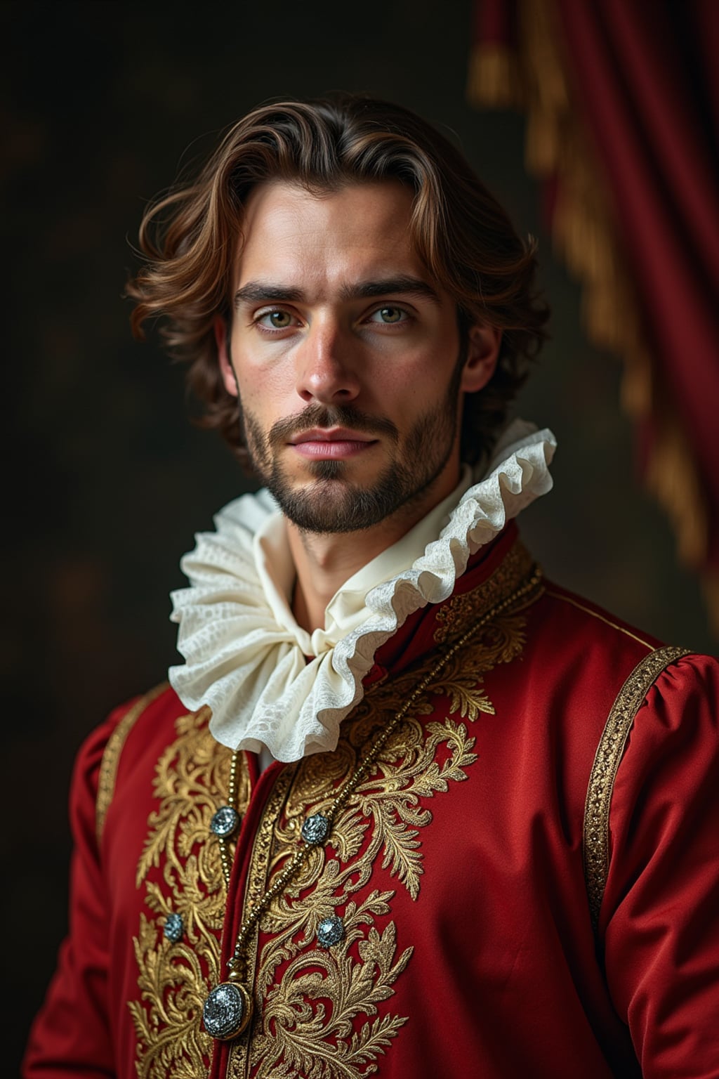 man as 17th Century French King
