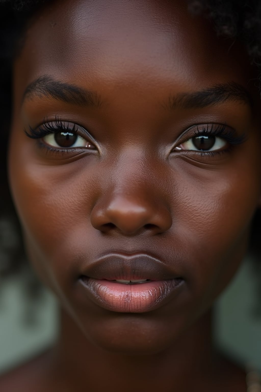 close up of woman without makeup. no makeup look.