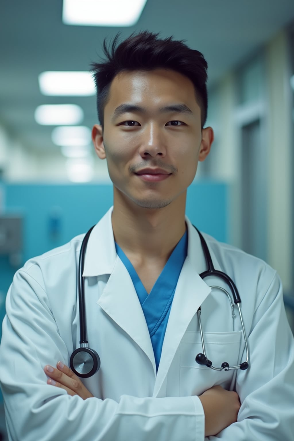 man as a Doctor in Hospital