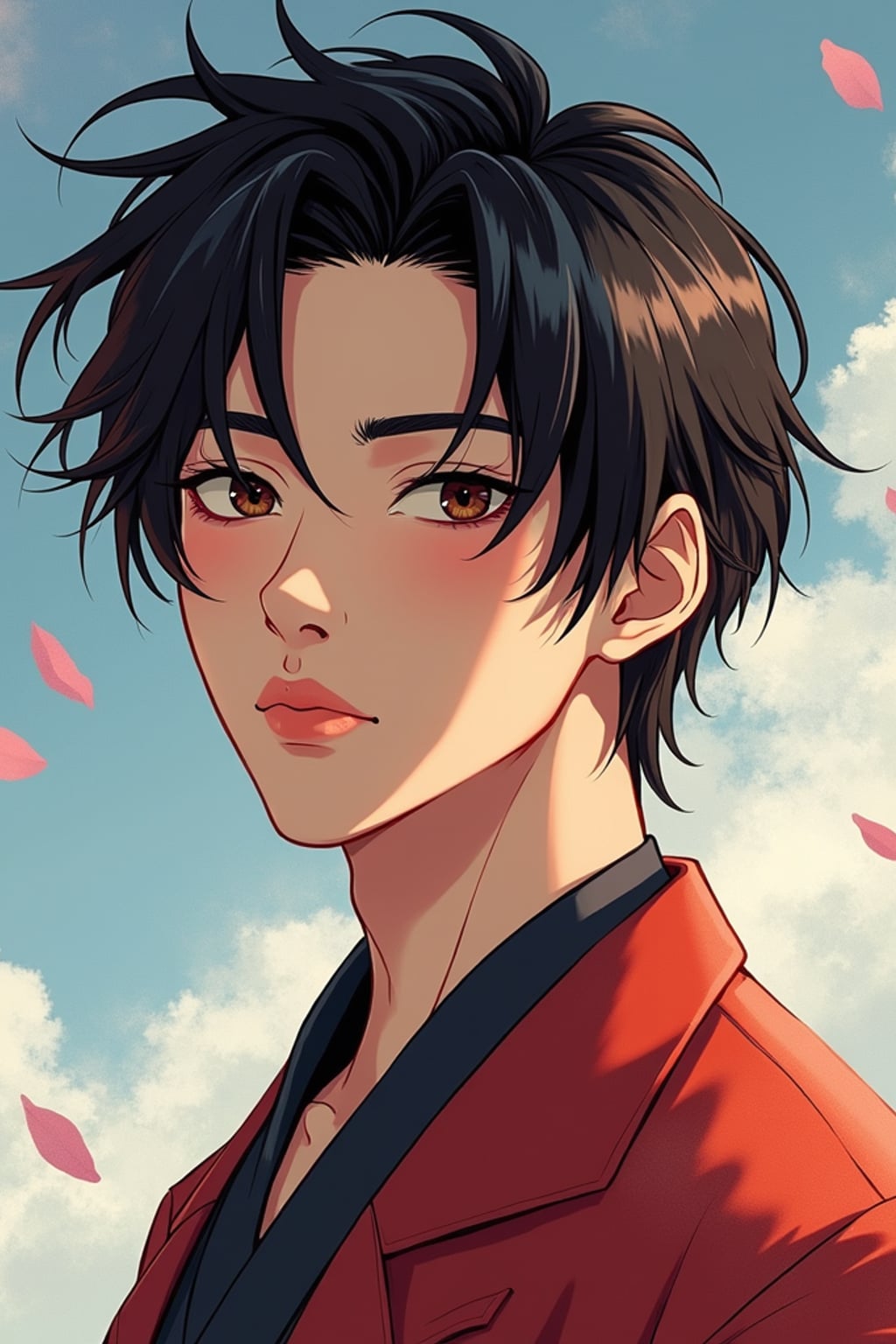 man as concept art of a line art anime anime illustration | | anime anime anime anime anime anime, cute - fine - face, pretty face, realistic shaded perfect face, fine details in the style of line art anime Studios. by stanley artgerm lau, wlop, rossdraws, james jean, andrei riabovitchev, marc simonetti, and sakimichan, trending on artstation