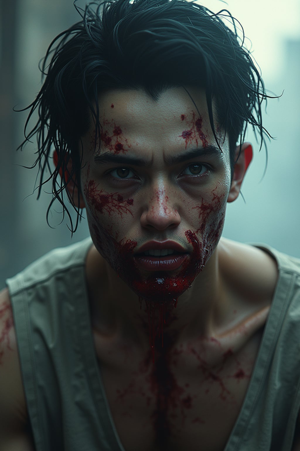 man as a zombie, 7 days to die zombie, fine art, award winning, intricate, elegant, sharp focus, cinematic lighting, digital painting, 8 k concept art, art by guweiz and z. w. gu, masterpiece, trending on artstation, 8 k
