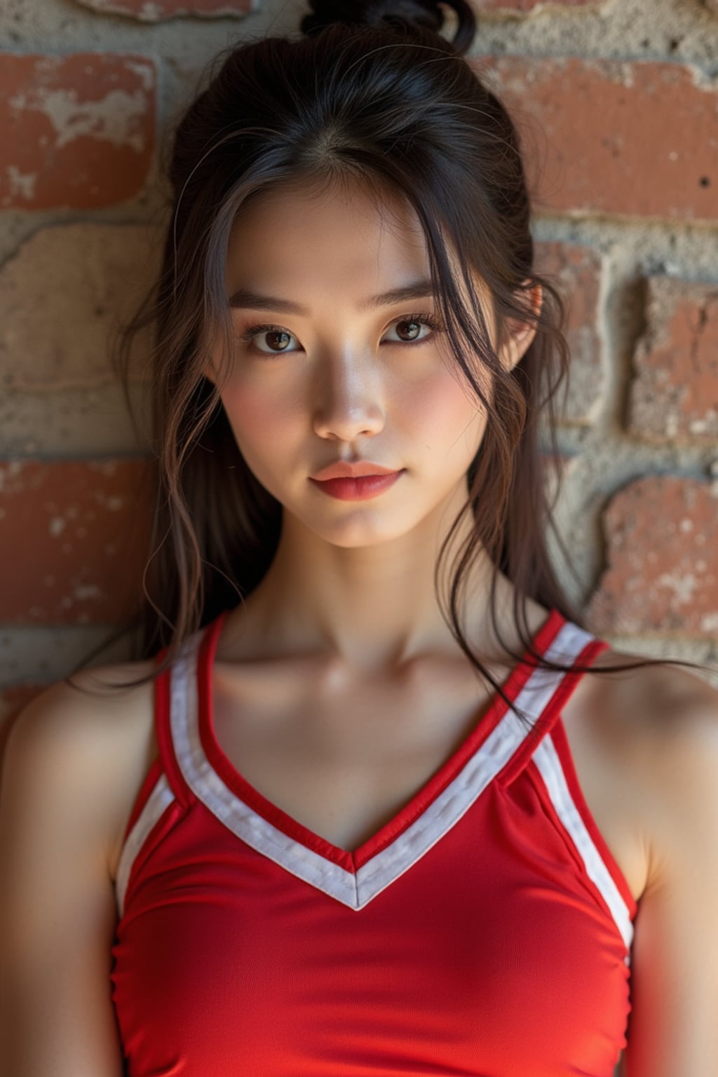 woman as Cheerleader at college