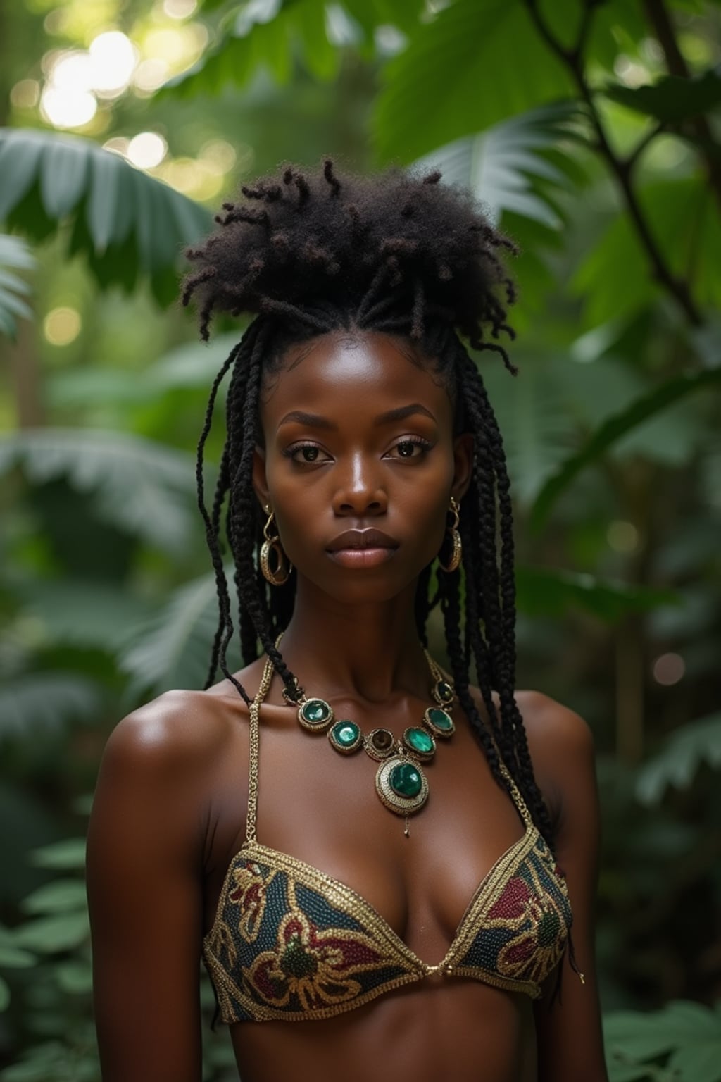woman in the jungle