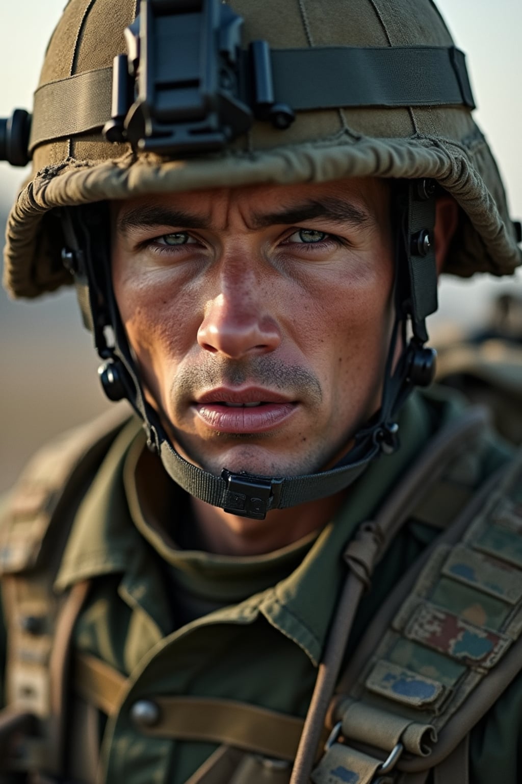 man as a US Navy Seal in firefight. highly detailed